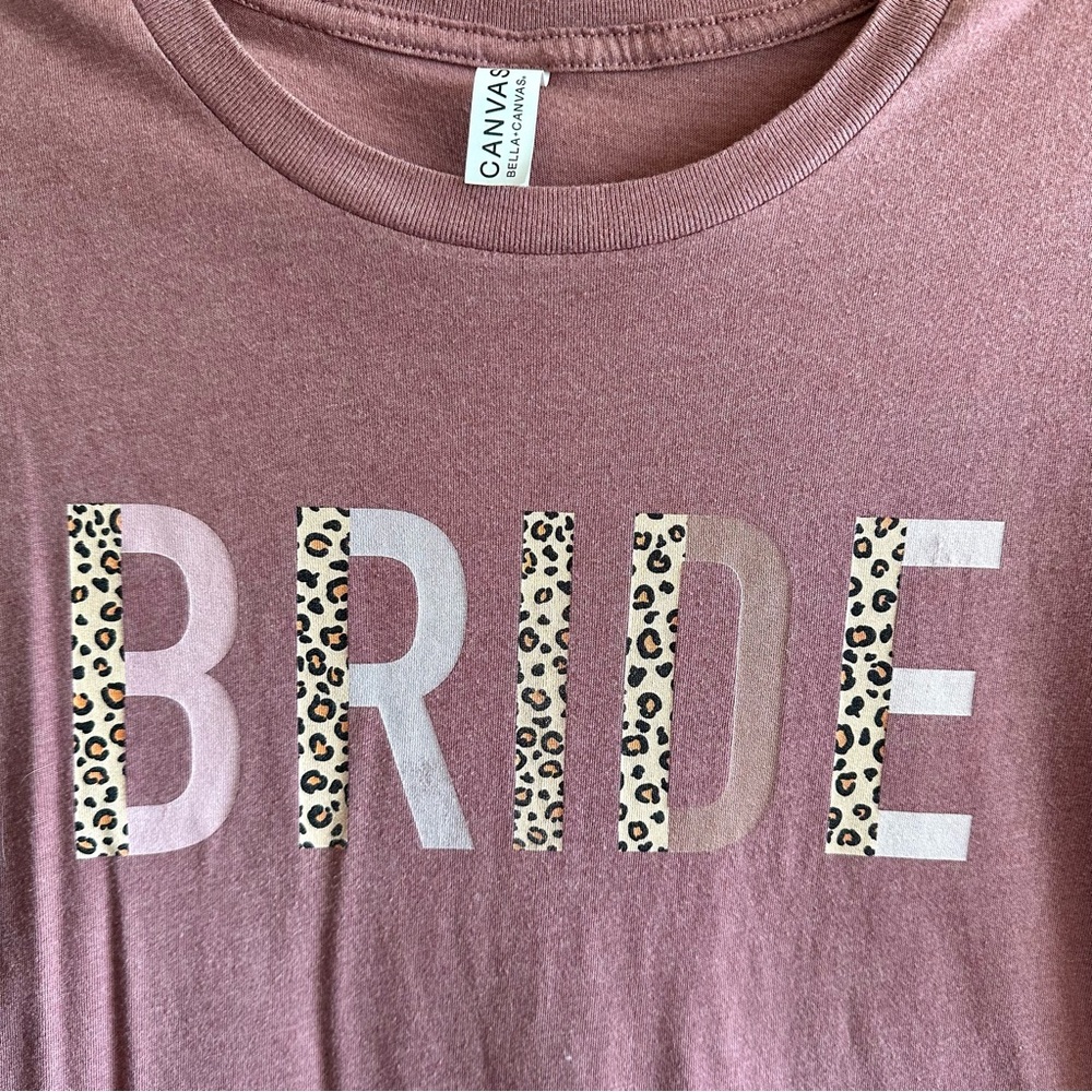 Bride Leopard Print T-Shirt